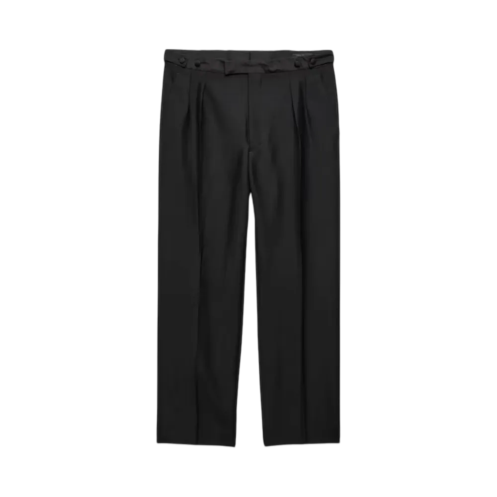 PRADA Men's Mohair Wool Trousers "Black"