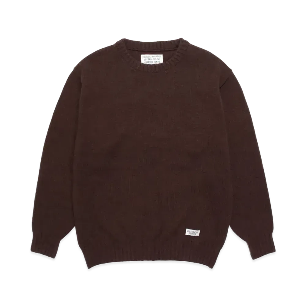 WACKO MARIA CLASSIC KNIT SWEATER "Brown"