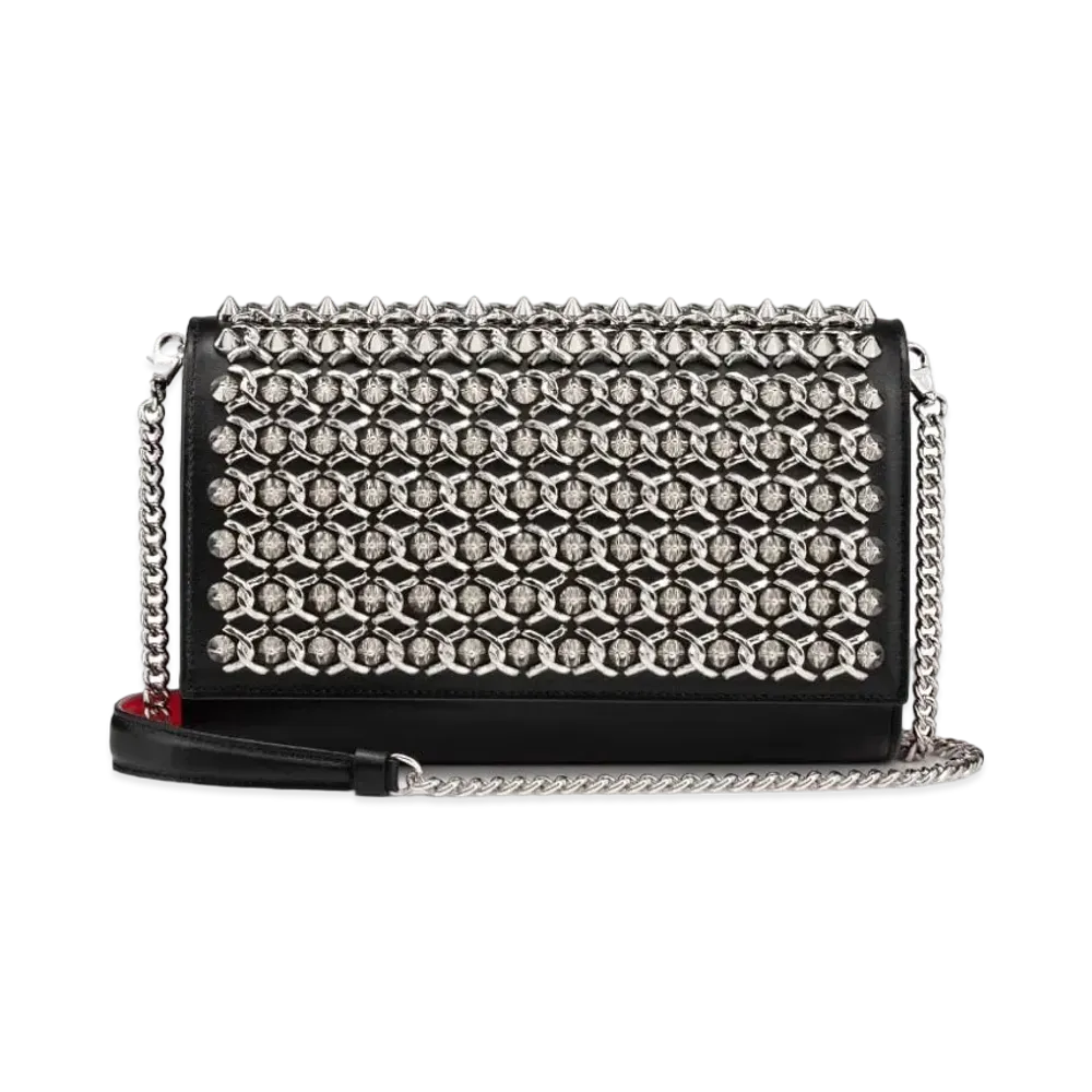Christian Louboutin Paloma Clutch "Black/Silver"