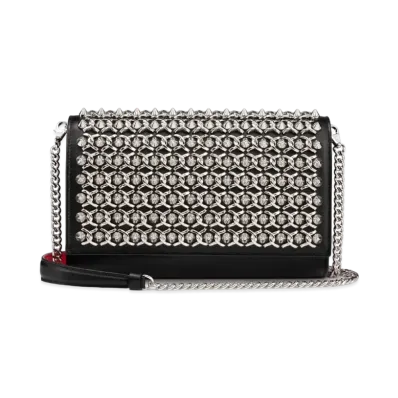 Christian Louboutin Paloma Clutch "Black/Silver"