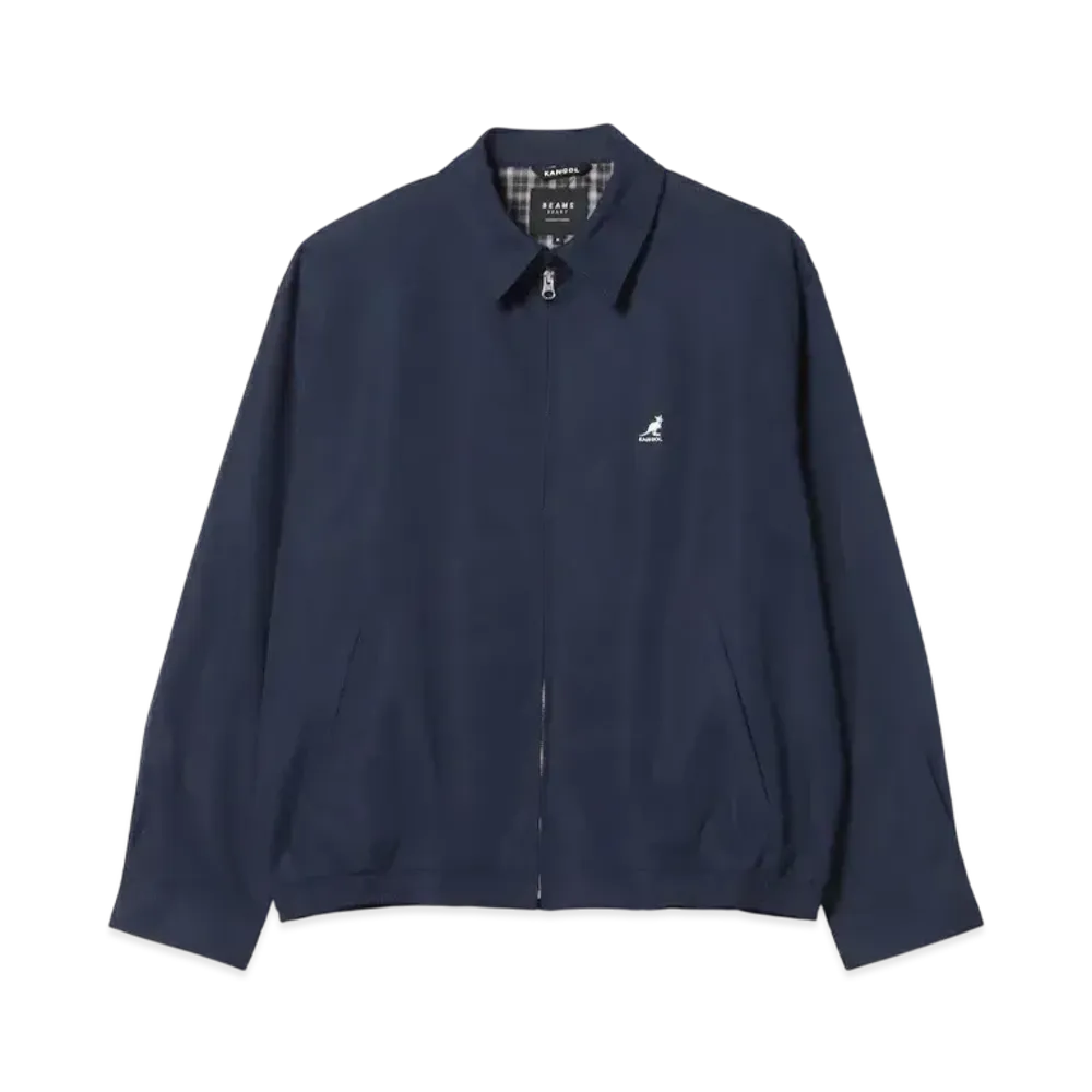 KANGOL x BEAMS Heart Zip-Up Big Blouson "Navy"