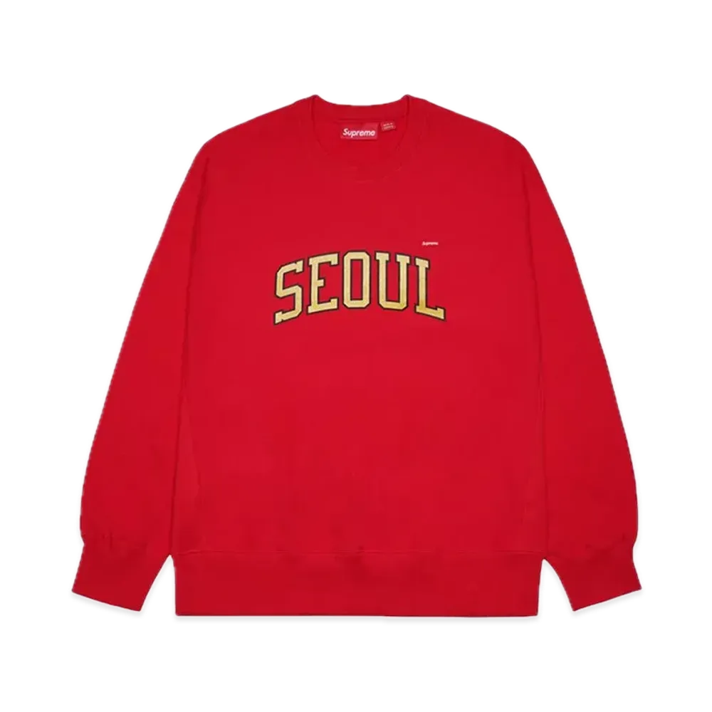 Supreme Shop Small Box Crewneck (Seoul) "Red"