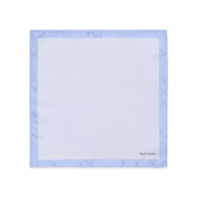 Paul Smith Artist Stripe Logo Pocket Square "LightBlue"