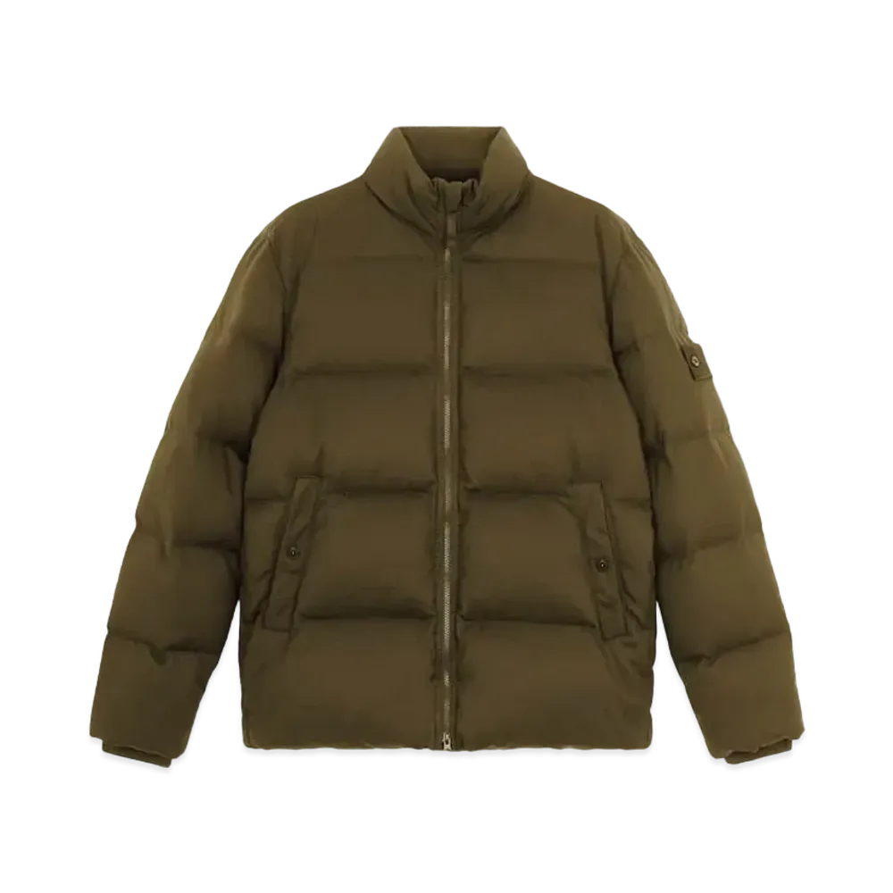 Stone Island 453F3 Wool Twill Down-TC_Stone Island Ghost "Military Green"