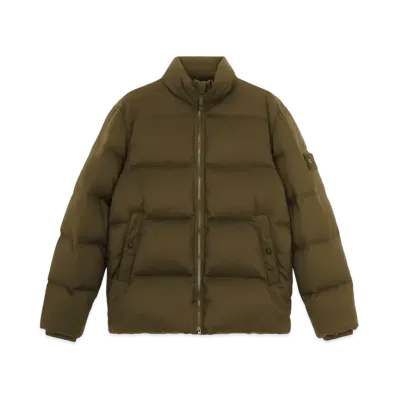 Stone Island 453F3 Wool Twill Down-TC_Stone Island Ghost "Military Green"
