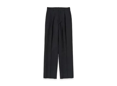 AURALEE Women's Tense Wool Double Cloth Slacks "Black"