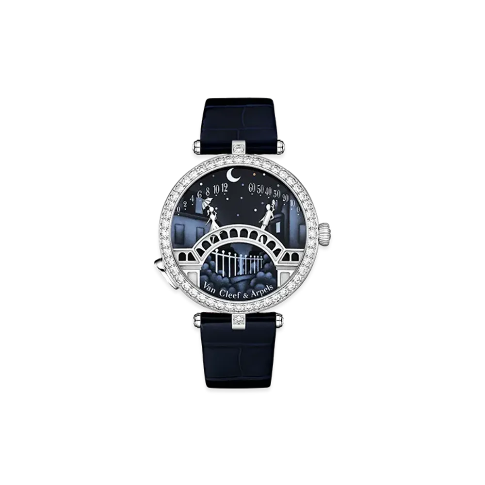 Van Cleef & Arpels Lady Arpels Pont des Amoureux watch "18K White gold/Diamond"