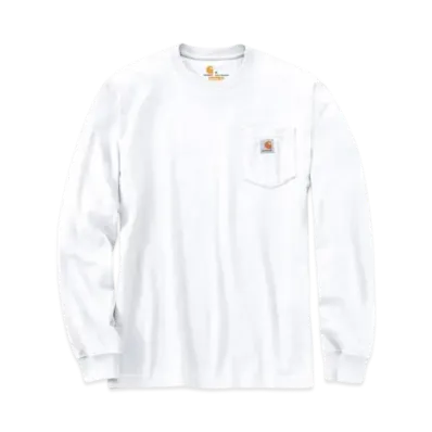 Carhartt Workwear Pocket Long Sleeve T-Shirt "White" TK0126