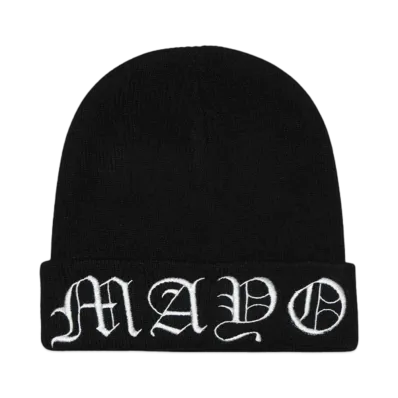 MAYO MAYO LOGO EMBROIDERY KNIT CAP "BLACK"