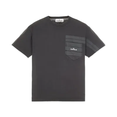 Stone Island 24679 COTTON JERSEY 'MOSAIC TWO' PRINT_SLIM FIT "Steel Grey"