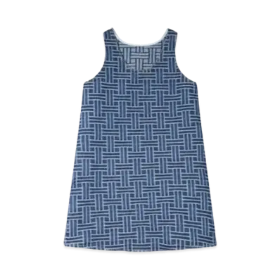 KENZO 'WEAVE' Three Hole Dress "Medium Stone Blue Denim"