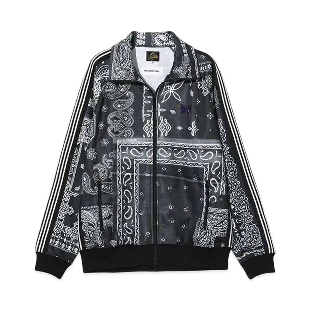 NEEDLES x MIYAGIHIDETAKA Track Jacket - Bandana Print "Black"