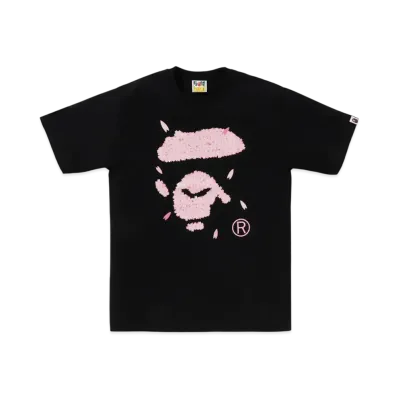 A BATHING APE Sakura Ape Face Tee "Black"
