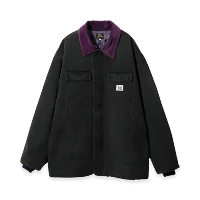 NEEDLES 16oz Cotton Canvas Lumberjack Coat "Black"
