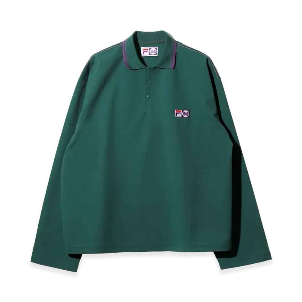 NEEDLES x FILA BB Polo Shirt "Green"