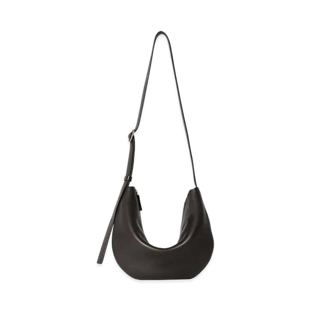 The Row Women's Jouvette Leather Bag "Dark Brown"