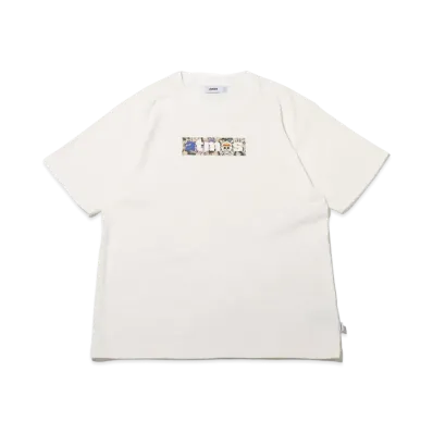atmos x ONEPIECE Wanted Poster Box Logo T-shrts (Luffy) "White"