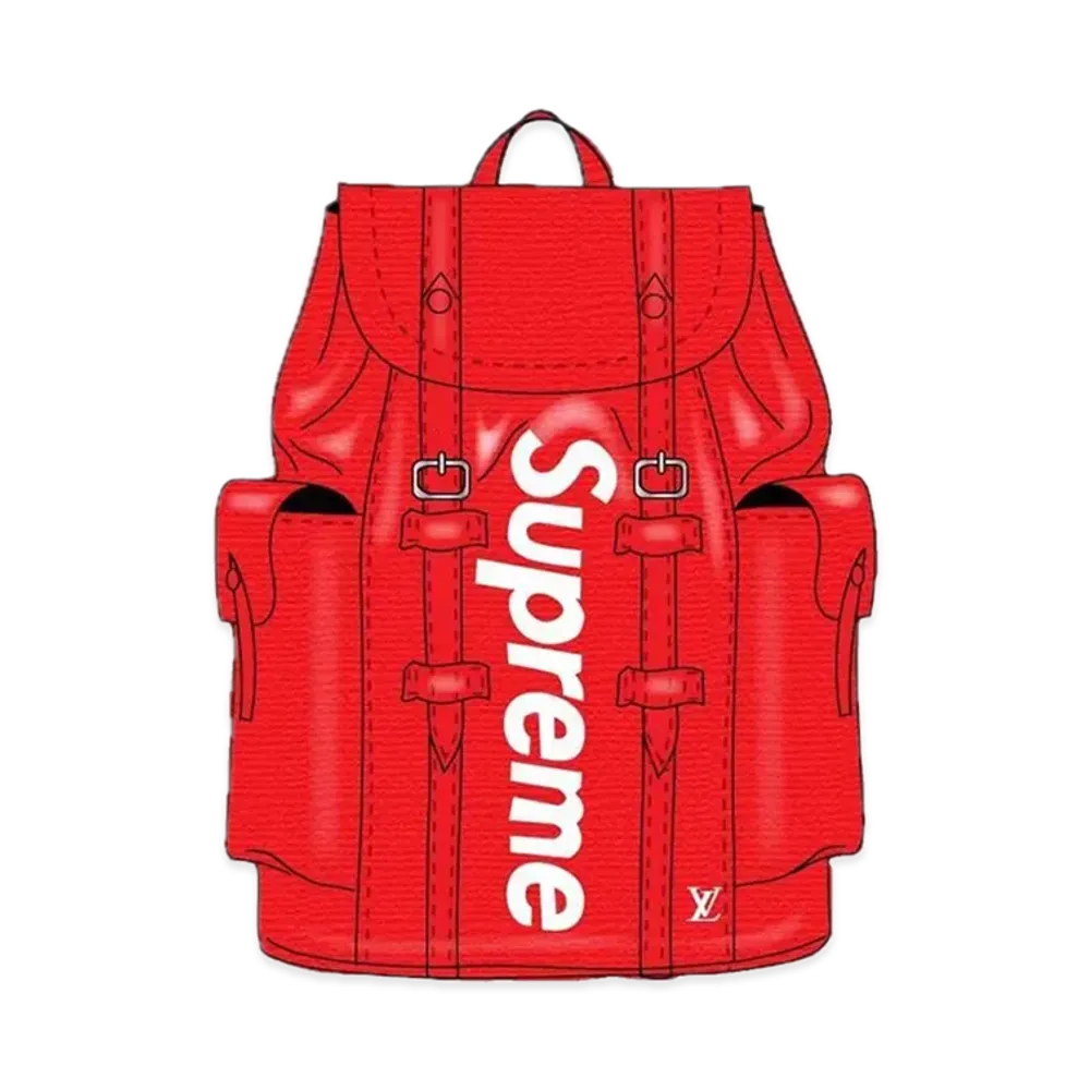 Supreme x Louis Vuitton Christopher Backpack "Red"