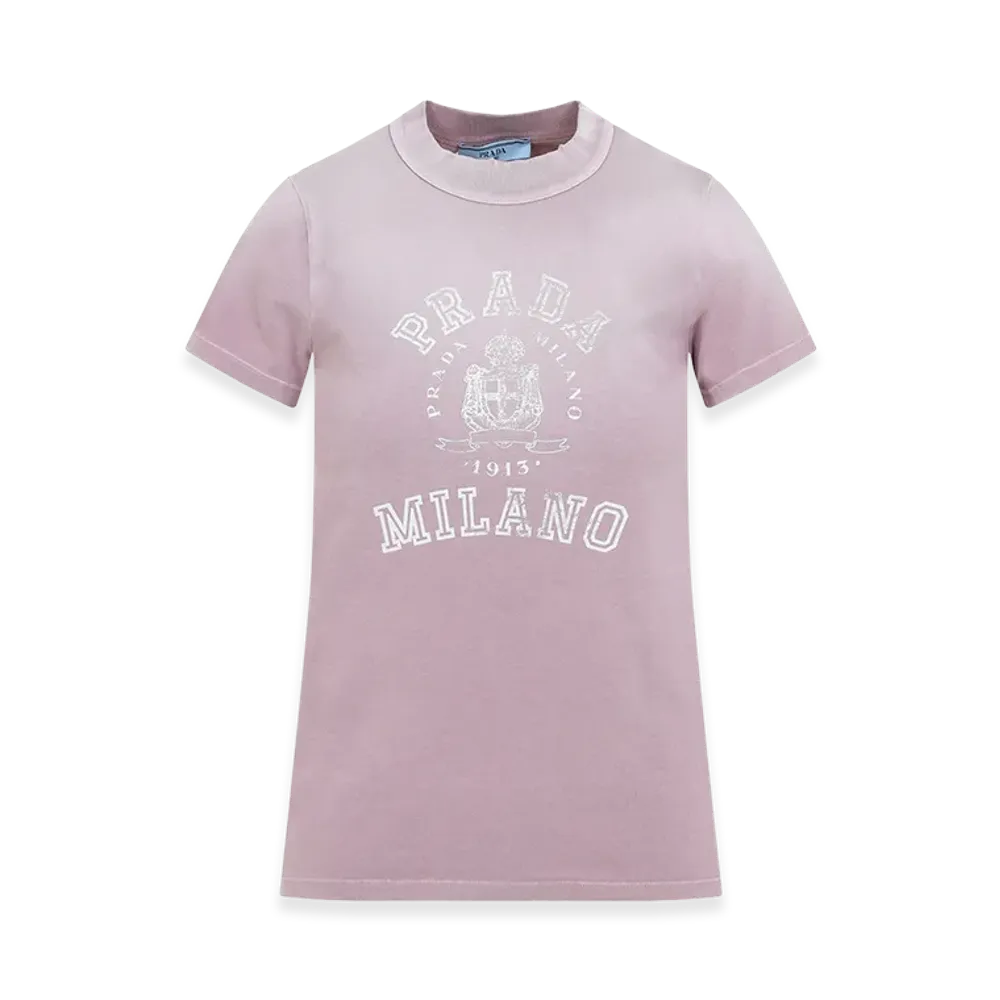 PRADA Women's Vintage Logo T-Shirt "Pink"