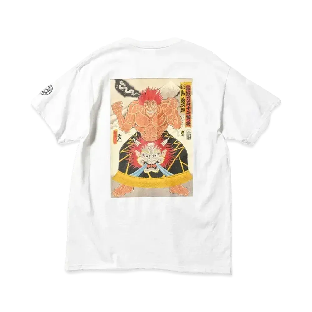 HOME GAME x グラップラー刃牙 x PANCRASE x THREE TIDES S/S TEE "WHITE"