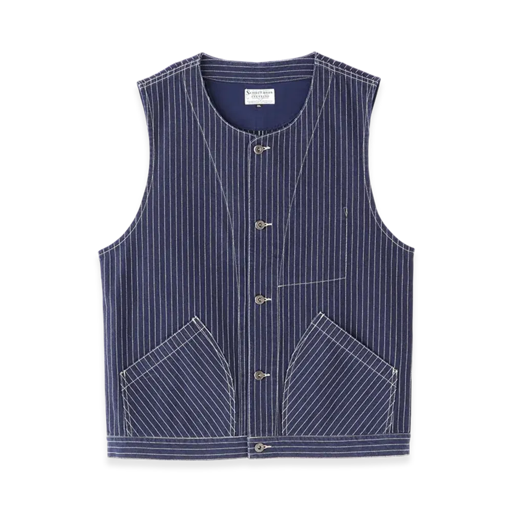 Schott Old Hickory Denim Vest "Navy"