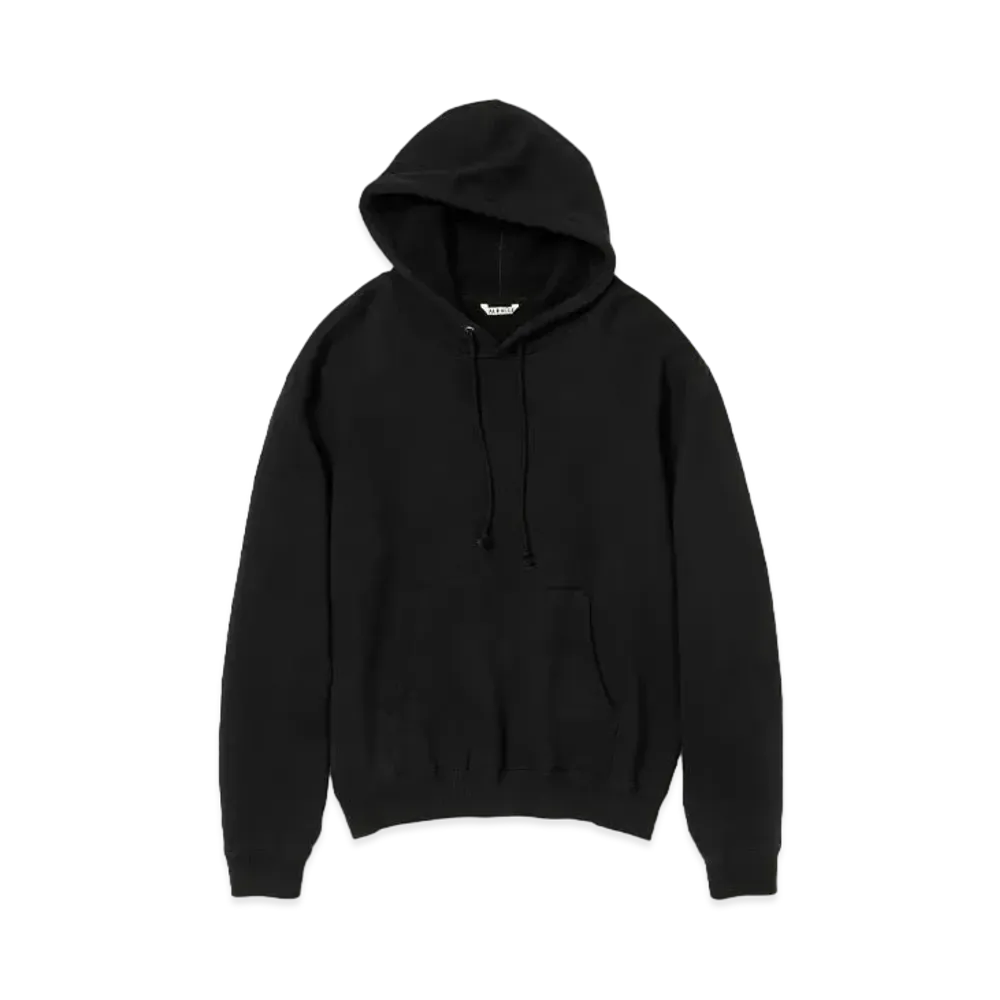 AURALEE Smooth Soft Sweat P/O Parka "Black"