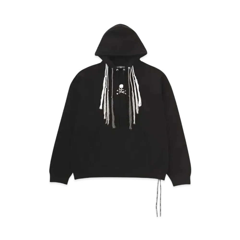 mastermind WORLD Boxy Multi String Hoodie "Black"