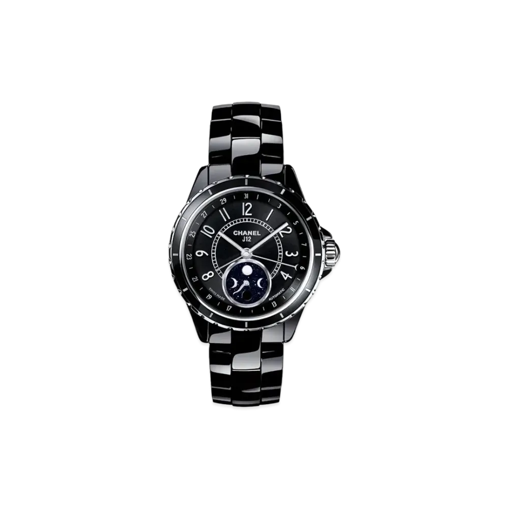 CHANEL J12 Ceramic 38mm Phase De Lune Blue "Black"