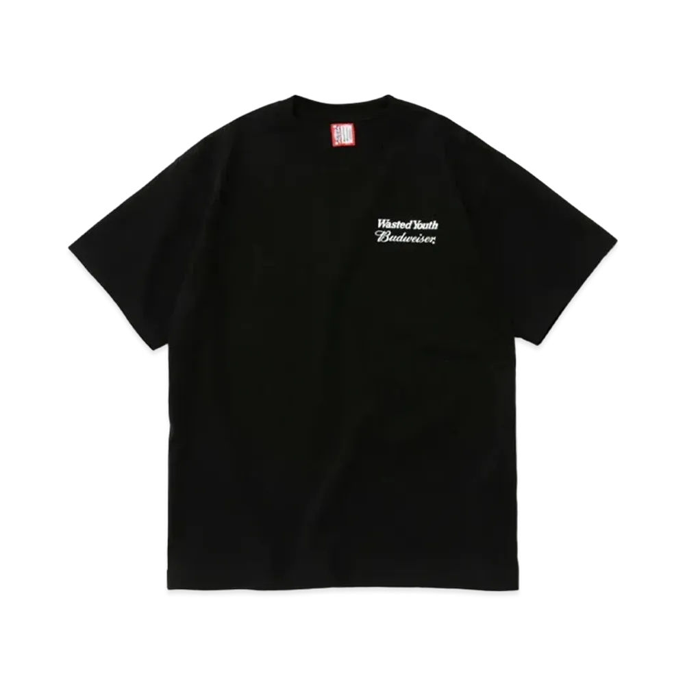 Wasted Youth x Budweiser WYxBW T-SHIRT "Black" / VERDY