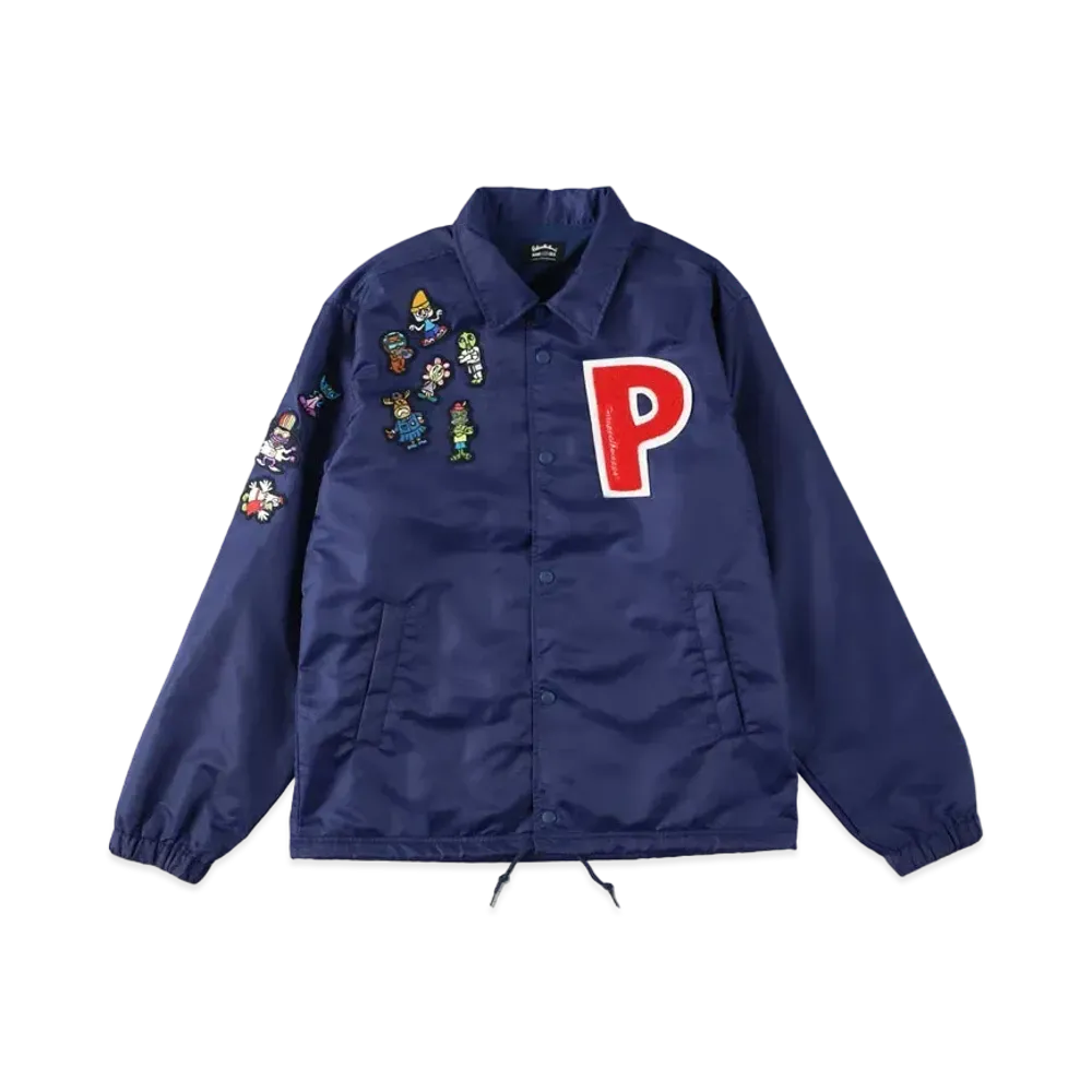WIND AND SEA x PARAPPA THE RAPPER COACH JACKET "Navy"