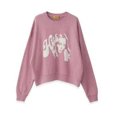 HYSTERIC GLAMOUR Hysteric Applique Oversized Sweatshirt "Pink"