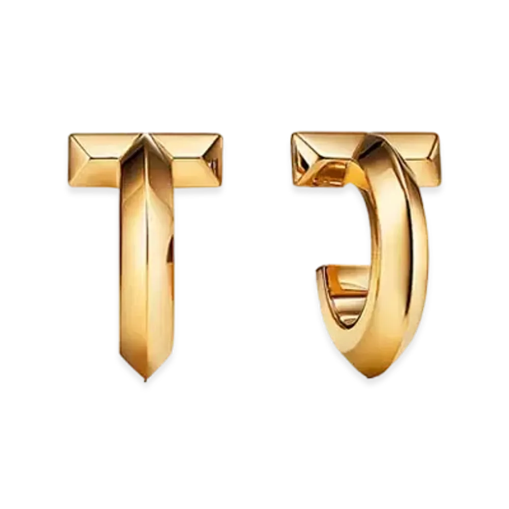Tiffany & Co. Tiffany T T1 Hoop Earrings "Yellow Gold"