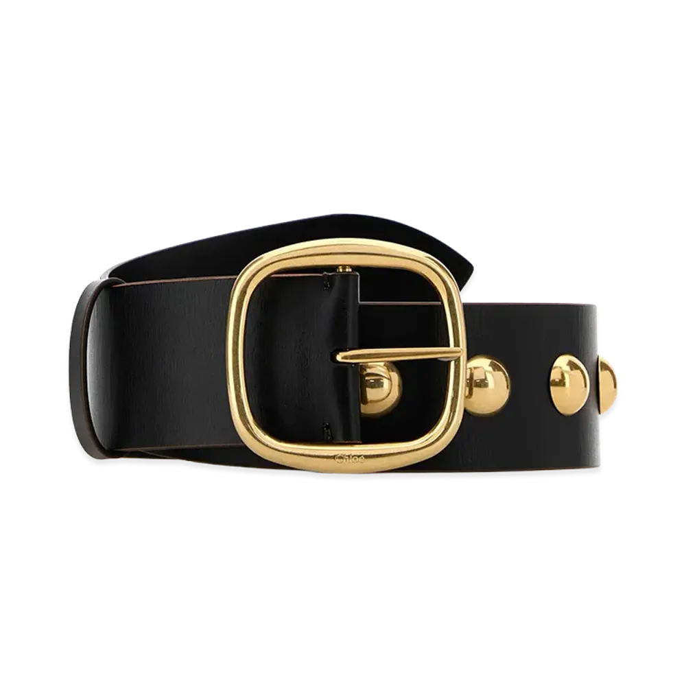 Chloe Women's Leather Anita Belt "Black"