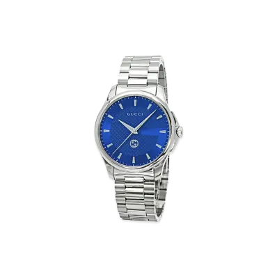 GUCCI G-Timeless Round "Silver/Blue"