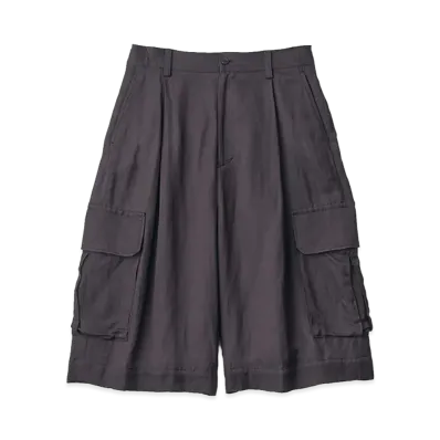 ssstein VIS/LI Bright Twill Cargo Short Trousers "Dark Charcoal"