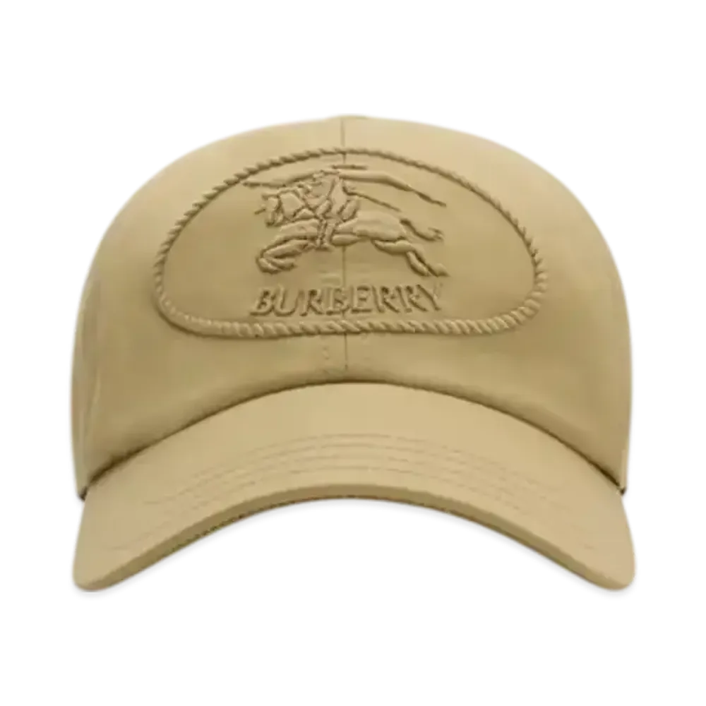 Burberry Night Stamp Gabardine Baseball Cap "Hamper"