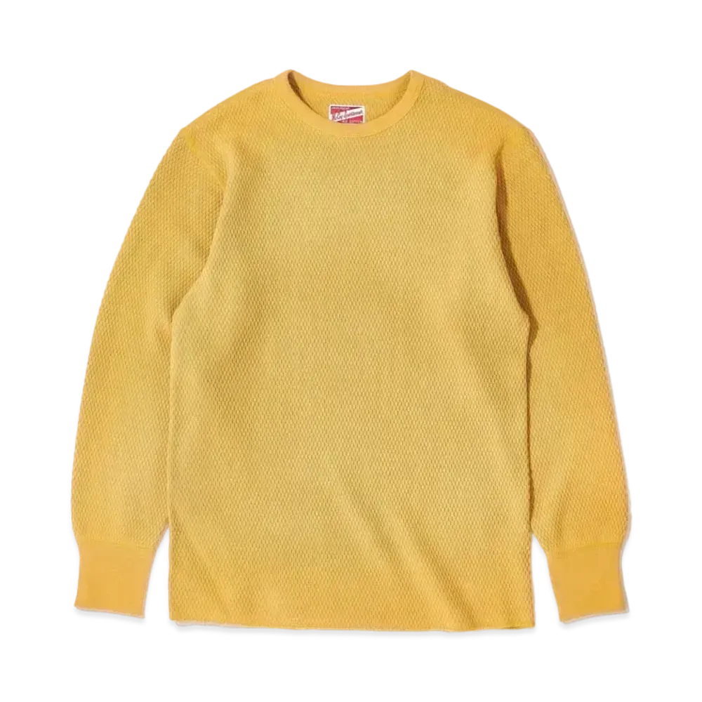 THE REAL McCOY'S Honeycomb Thermal Shirt "Corn"