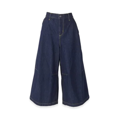 HYSTERIC GLAMOUR Women's Hysteric Glamour Knee Darts Denim Half Pants "Light Indigo Blue"