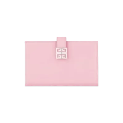 GIVENCHY 4G Wallet in Box Leather "Baby Pink"