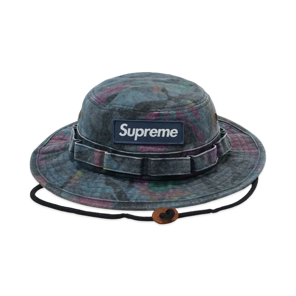 Supreme Washed Canvas Boonie "Navy Camo"