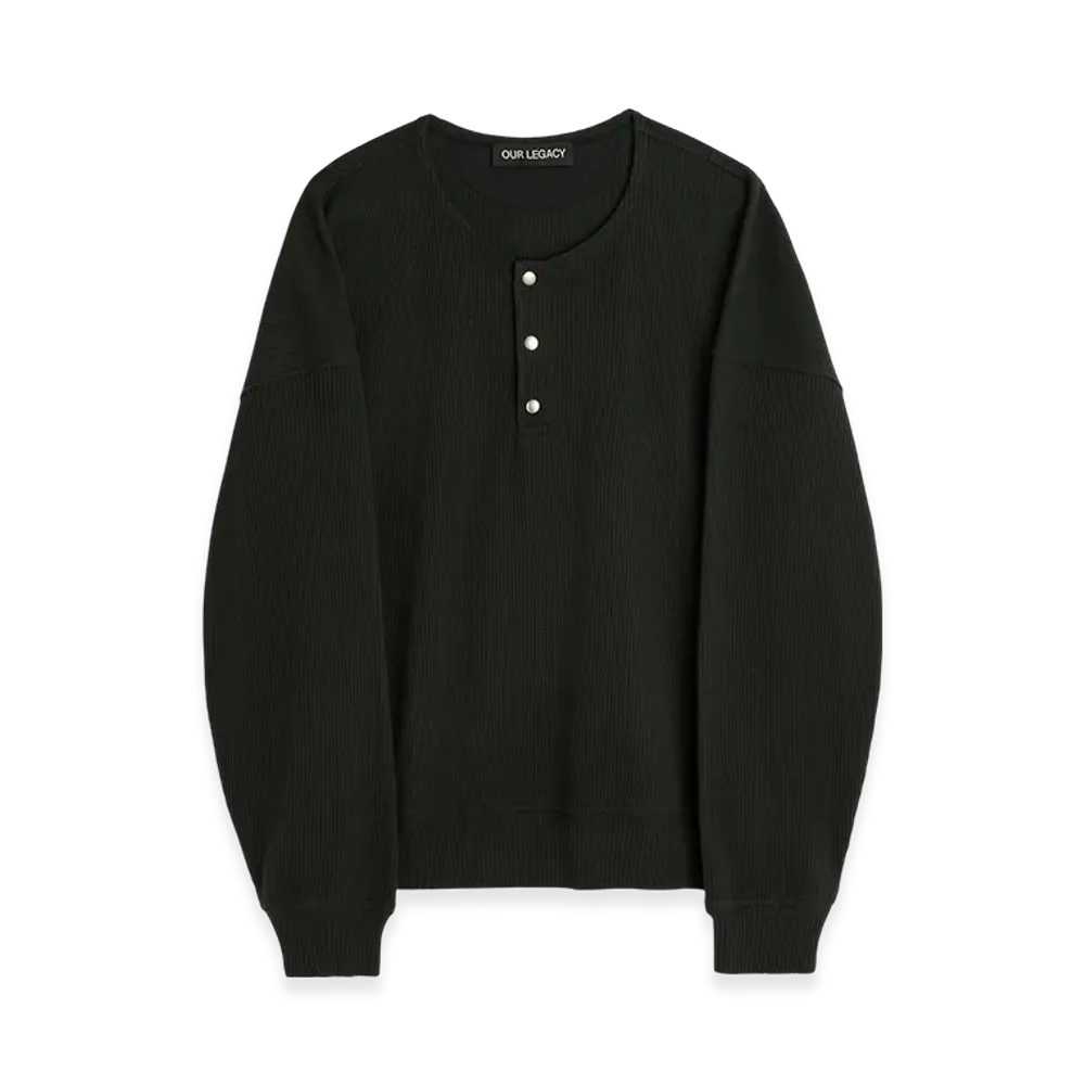 OUR LEGACY Ballon Sweatshirt "Black Rib"