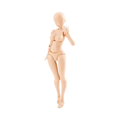 BANDAI "S.H.Figuarts" -BODY-KUN/BODY-CHAN- BODY CHAN -KENTARO YABUKI- Edition DX SET (Pale orange Color Ver.)