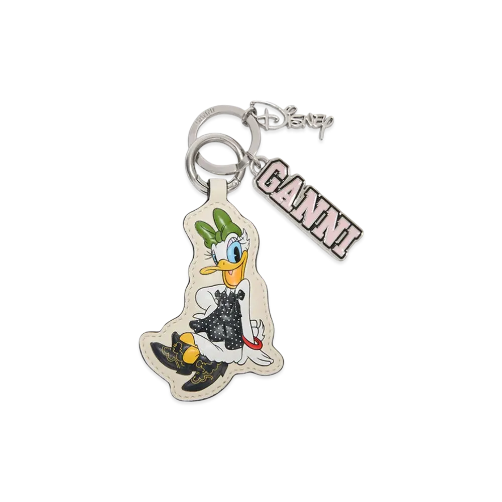 GANNI x Disney Daisy Duck White Keyring "Egret"