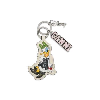 GANNI x Disney Daisy Duck White Keyring "Egret"