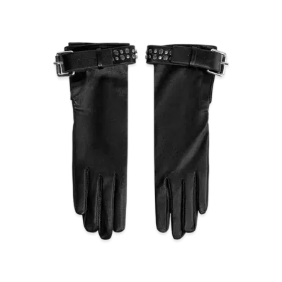 ZARA x Ludovic De Saint Sernin Studded Leather Gloves "Black"