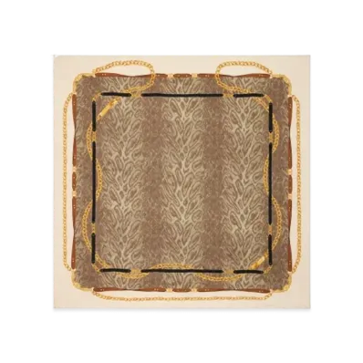 CELINE Square in Leopard Silk Twill "Cream/Leopard"