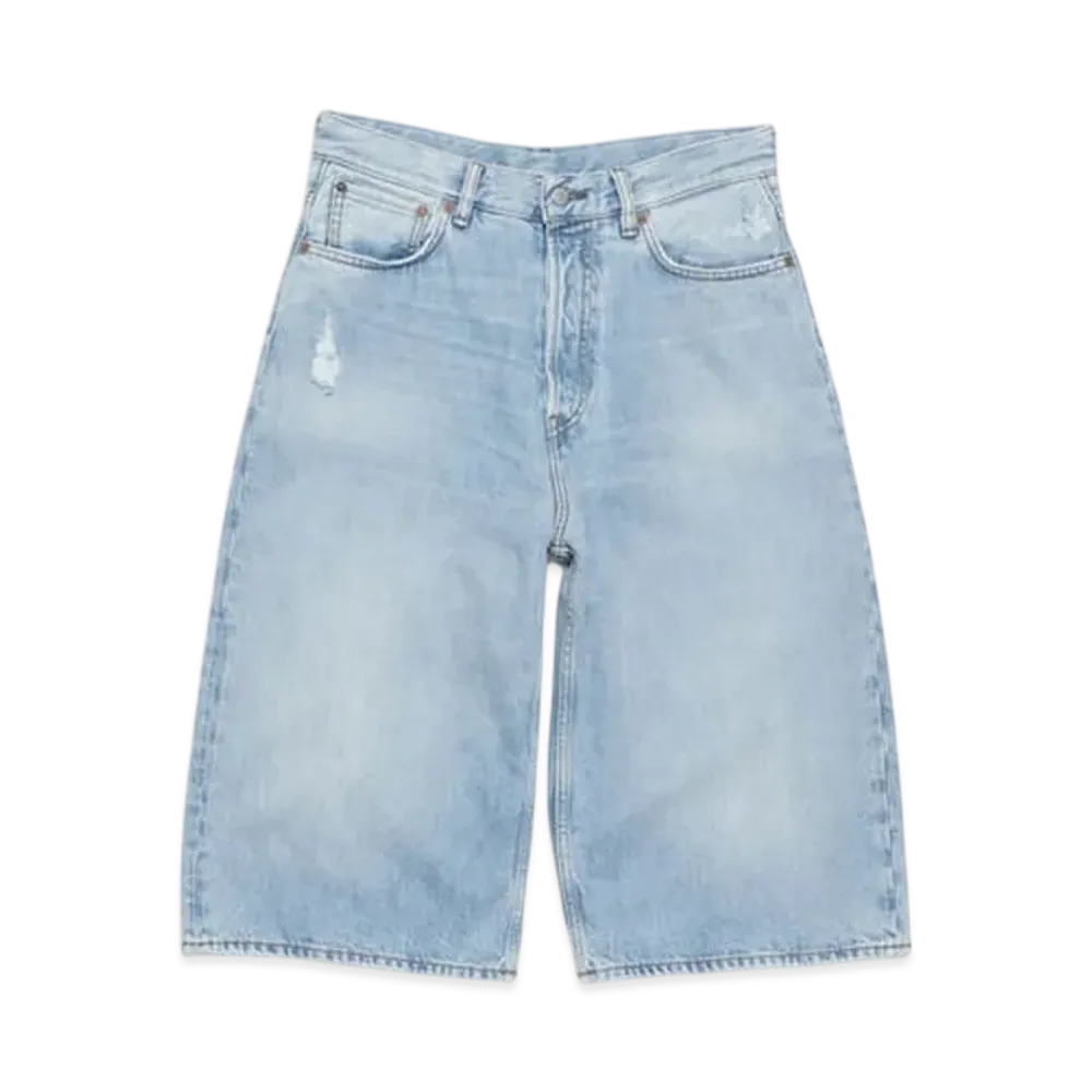Acne Studios Denim Shorts Loose Fit "Light Blue"