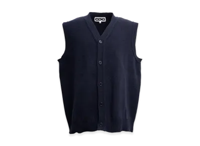 COMME des GARCONS CDG Oversized Cardigan Vest "Navy"