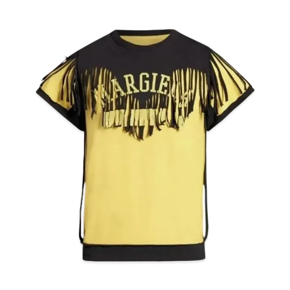 Maison Margiela Decortique Fringe T-shirt "Yellow"