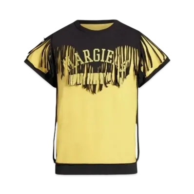 Maison Margiela Decortique Fringe T-shirt "Yellow"